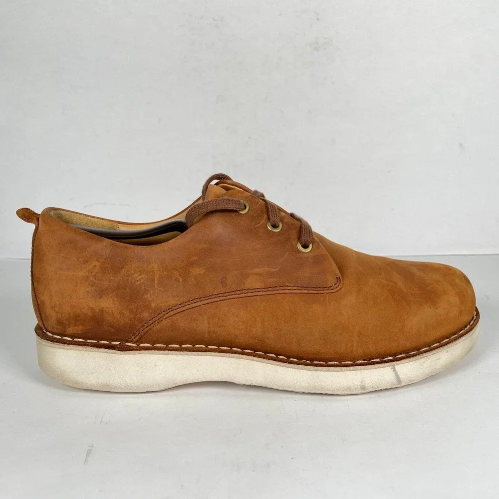 Samuel Hubbard Free Shoes Mens Size 10.5 M Brown Leather Lace Up Oxford Comfort